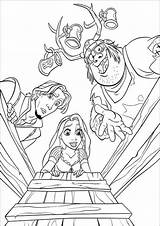 Tangled Coloring Pages Tulamama sketch template