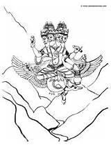 Coloring Pages Brahma Hindu Kids Lord Wallpapers Mobile Swan sketch template