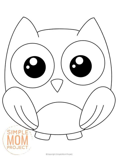 printable woodland owl template owl coloring pages coloring