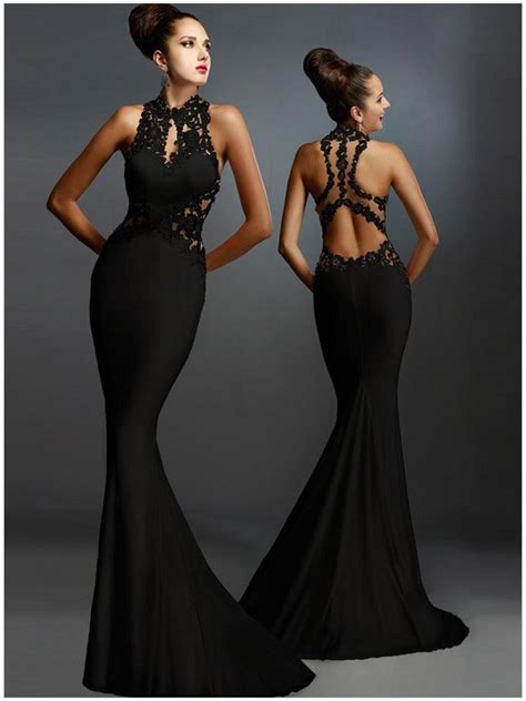 Best Sleeveless Mermaid Formal Long Black Dress Online Store For