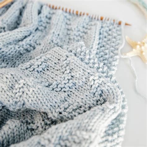seaside baby blanket knitting pattern leelee knits
