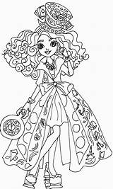 Coloring Ever After High Pages Printable Hatter Madeline Wonderland Way Too Print Canary Kids Color Para Colorir Bestcoloringpagesforkids Girls Desenho sketch template