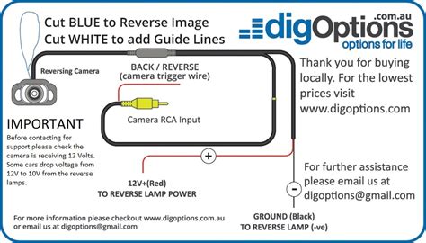 wiring diagram car reversing camera