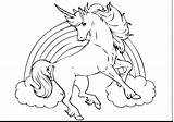 Unicorn Coloring Hard Pages Getcolorings Color sketch template