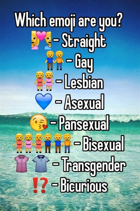 Which Emoji Are You Straight Gay Lesbian Asexual