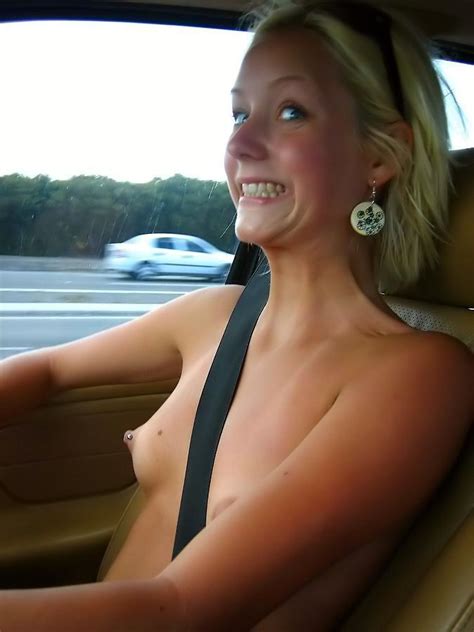 naked women driving cars nude big tits milf picture