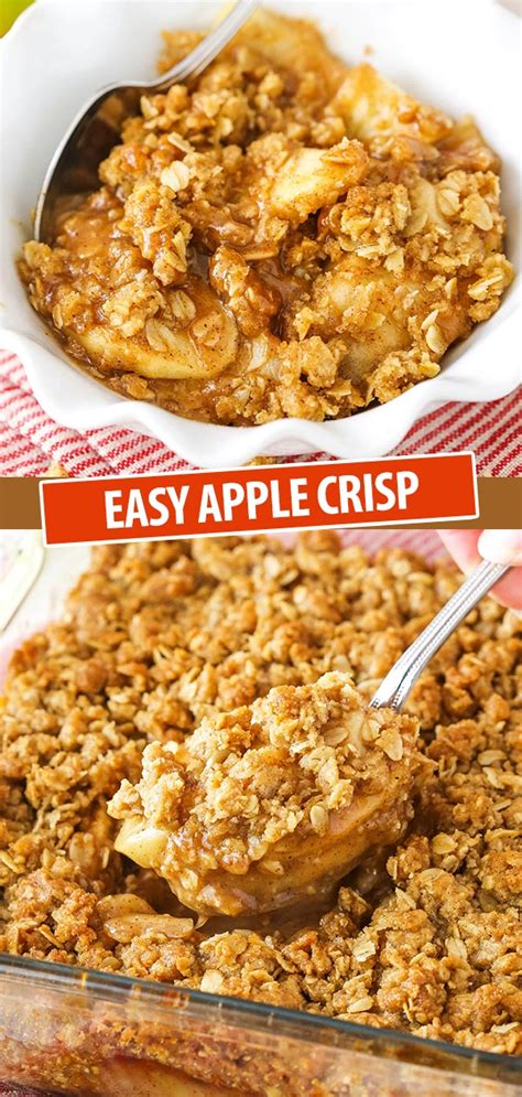 This Easy Apple Crisp Recipe Is Made With Sliced Apples Coated In