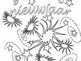 Nieuwjaar Gelukkig Kleurplaten sketch template