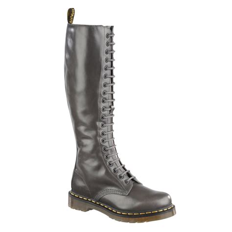 dr martens   eye zip boots  gray grey lyst