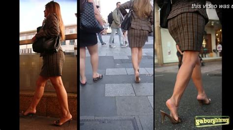 Street Candid Sexy Russian Milf In Stiletto High Heels