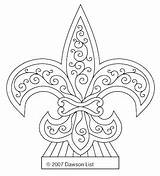 Fleur Lis Line Drawing Paintingvalley Coloring sketch template