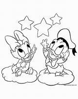 Coloring Disney Pages Babies Donald Daisy Baby Minnie Mickey Coloriage Clouds Cartoon Disneyclips Goofy Pluto Drawings Characters sketch template