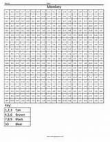 Squares Coloring Multiplication Math Addition Worksheets Squared Color Number Subtraction Basic Pixel Pages Worksheet Printable Kids Grade 4th Print Template sketch template