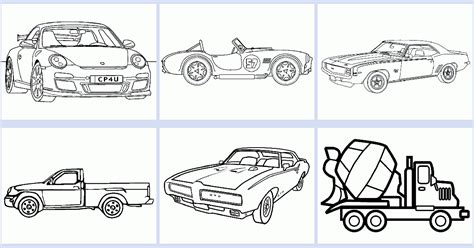 car  truck coloring book coloring pages