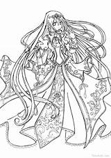 Anime Coloring Pages Games Princess Color Getcolorings Getdrawings Printable sketch template