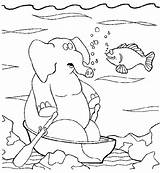 Coloring Pages Piggie Elephant Library Gerald sketch template