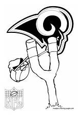 Coloring Pages Rams Louis St Nfl Angry Birds sketch template