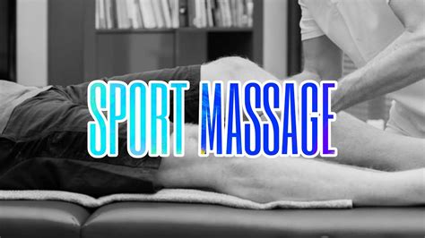 sport massage youtube