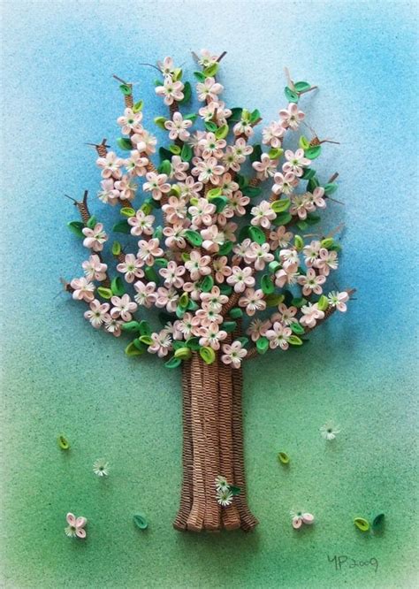 treeflower quilling christmas quilling flowers quilled tree