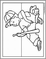 Baseball Coloring Pages Little Boy Sweet Printable Print Batter Colorwithfuzzy sketch template