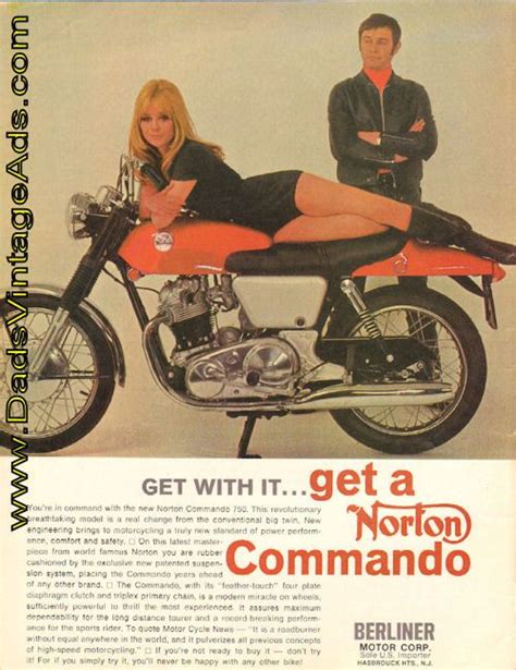 1968 Norton Commando 750 Get With It Ad Vintage Norton