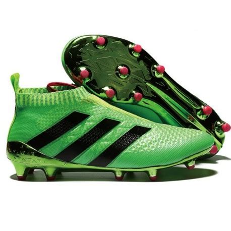 adidas ace  pure control fg top football boots green black