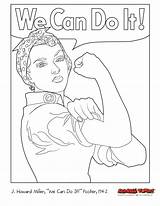 Coloring Riveter Pages Rosie Rockwell Norman Printable Women Sheets Equality Color Google Search International Kids Drawing Choose Board Inspirational Planet sketch template