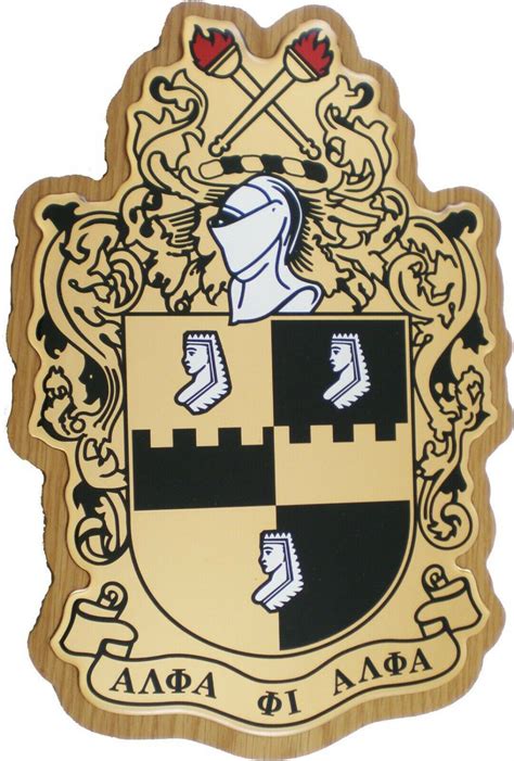 Alpha Phi Alpha Fraternity Wall Plaque Wood Shield Wall Plaque Office Decor