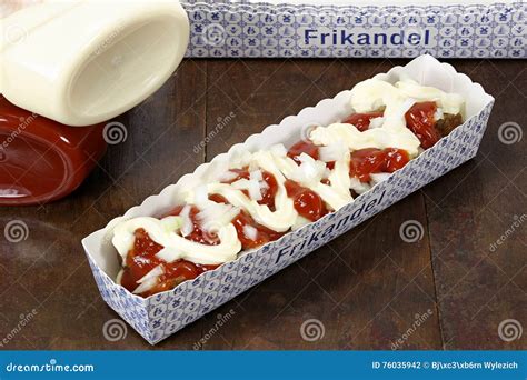 frikandel stock foto image  belgisch gehakt belgie