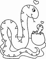 Reptiles Coloring Pages Kids Hatch Snake Dinosaur Cute Color Printable Snakes Choose Board Printables sketch template