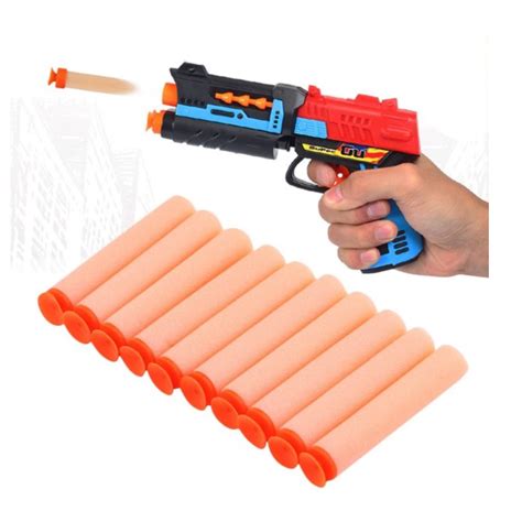 20 Pcs Orange Soft Flexible Eva Bullets Bullets For Nerf Blaster Toy