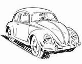Beetle Coloring Pages Vw Volkswagen Bug Drawing Car Drawings Printable Cartype Getcolorings Pattern Cooled Air Another Great Line Colouring Looks sketch template