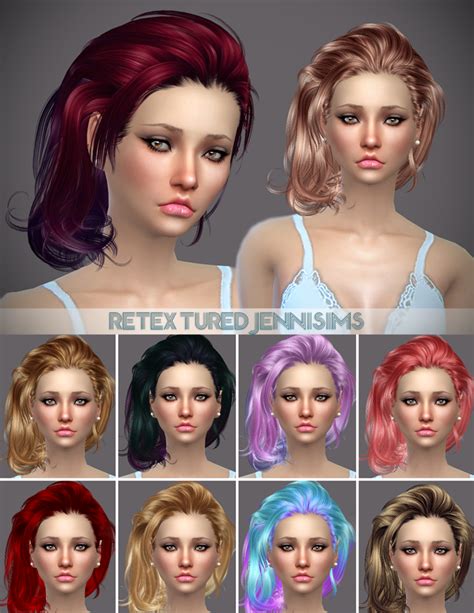 My Sims 4 Blog Newsea Hair Retexture For Females By Jennisims