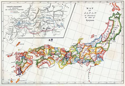 large detailed  administrative map  japan  english japan
