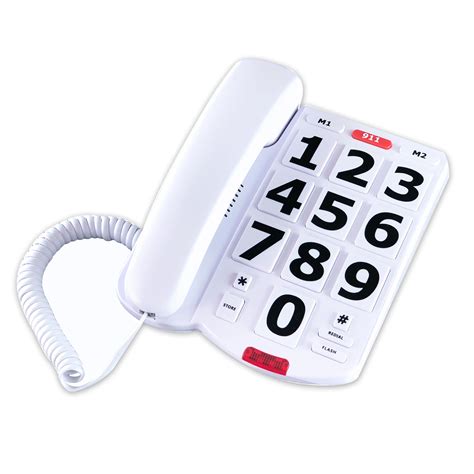 buy telpal corded big button phone  seniors home wired simple basic