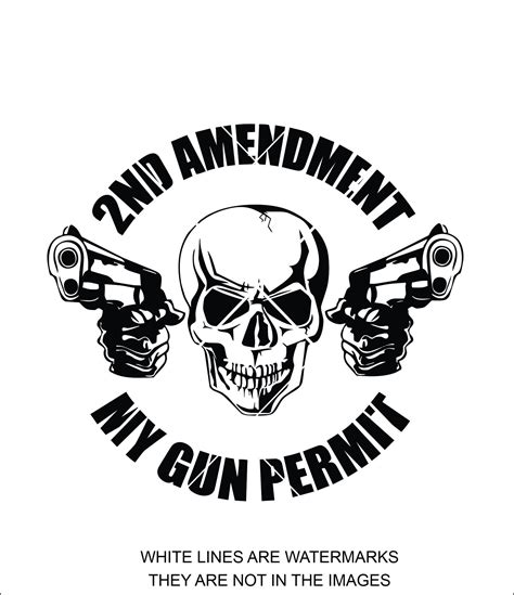 2nd Amendment Svg My Gun Permit 2nd Amendment Svg Gun Etsy
