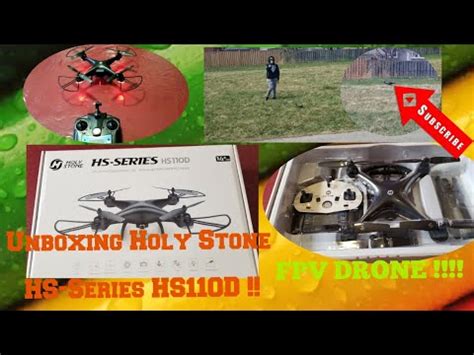 holy stone dronehs series hsd  p hd cameraunboxingreview  testtop