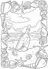 Coloring Pages Beach Adult Dover Publications Welcome Printable Adults sketch template