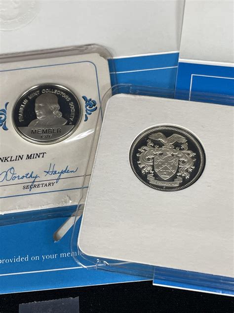 sterling silver franklin mint collector society member coins