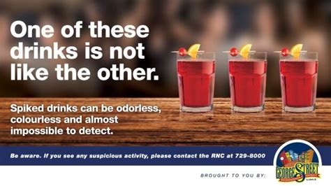 george street association ramping up awareness after rnc drugged drink