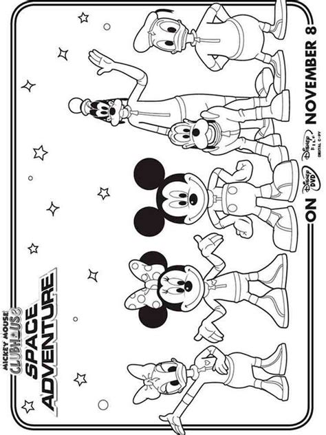 mickey mouse clubhouse coloring pages disney