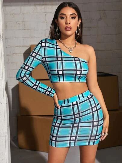 Search Plaid Shein Usa Summer Two Piece Outfits Cute Couple Outfits