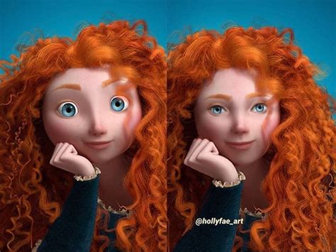 artist reimagines disney princesses with realistic faces