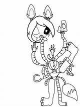Coloring Pages Fnaf Mangle Bonnie Toy Cute Colouring Printable Getcolorings Getdrawings Color Template sketch template