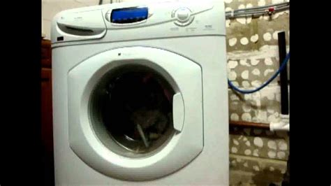 hotpoint ultima wf860 washing machine fast wash 60 1600rpm spin with broken bearings youtube
