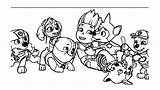 Paw Patrol Coloring Pages Printable Pups Color Clipart Comments Kids Library Coloringhome sketch template