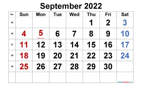 september  calendar  printable calendar  printable