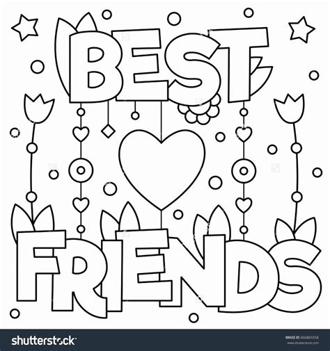 coloring pages   friends awesome  friends heart coloring page