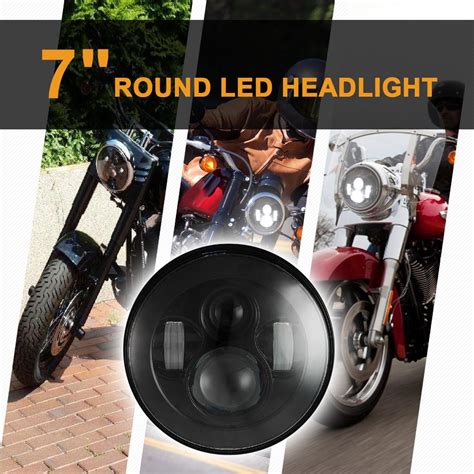 motorcycle headlight assemblies   led harley davidson bezel  aftermarket led headlights