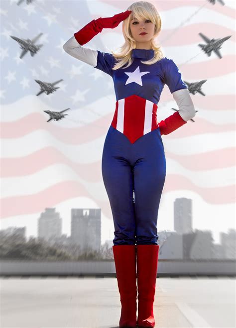 female captain america halloween superhero costume [cap2222] 42 99